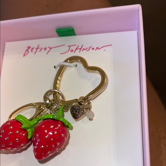 Betsey Johnson | Strawberry 🍓 Bag Charm - Picture 4 of 4